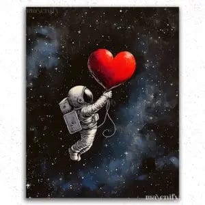 Astronaut and Heart