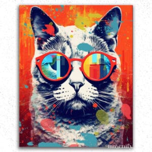 Cat Pop Art