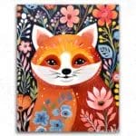 Fox and Flowers
