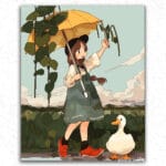 Girl and Duck