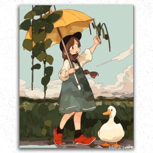 Girl and Duck