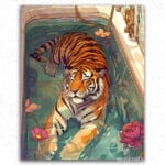 Tiger in Bath Tub