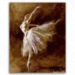 The Dancer in White Dress - Paint By Numbers