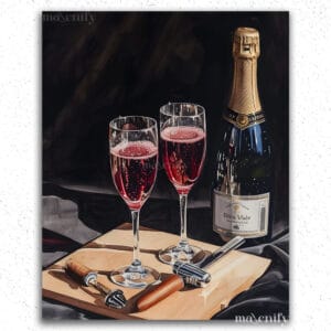 Wine Glasses and Bottles