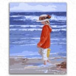 Girl and Sea - Paint by Numbers
