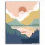 River and Mountains