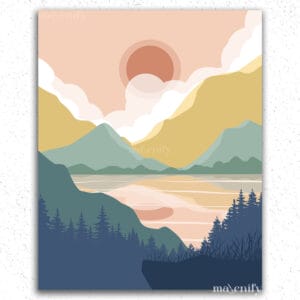 River and Mountains