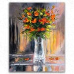 Red Flowers in Vase