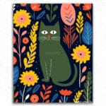 Cat and Flowers