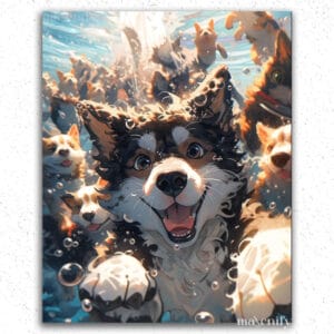 I am Happy Dog - Paint by Numbers