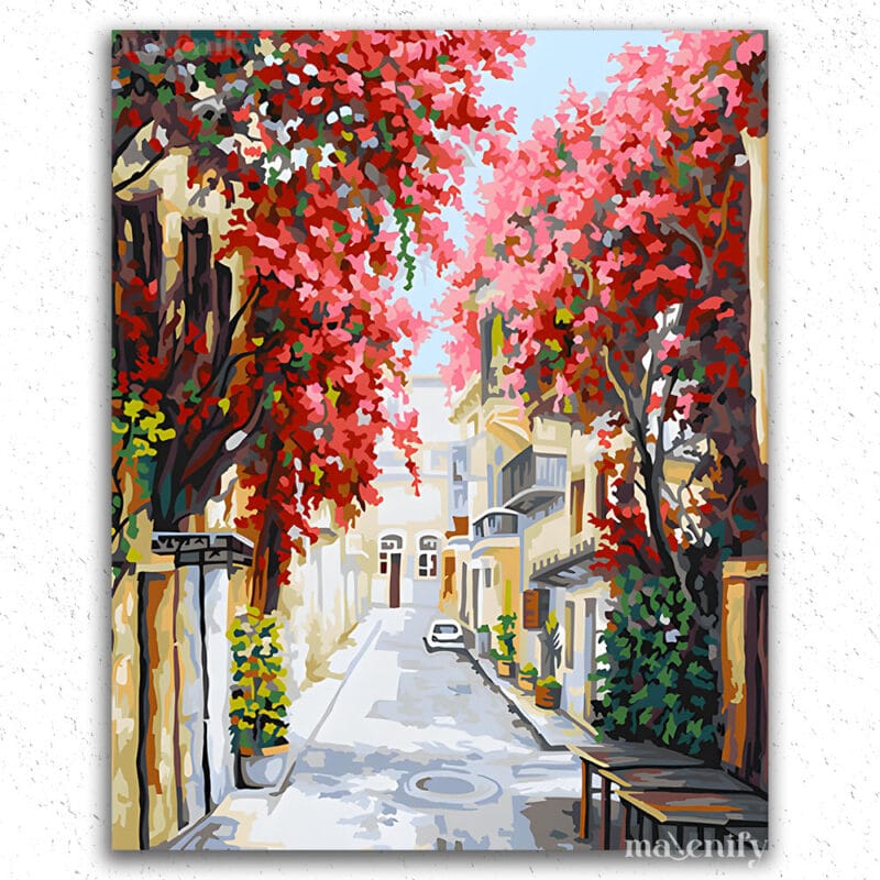 Beautiful Street and Flowers