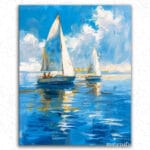 Two Boats In Blue Water