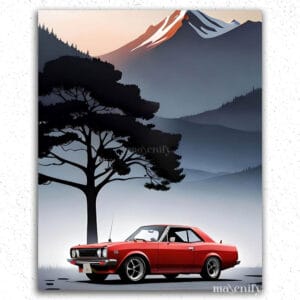 Red Vintage Car