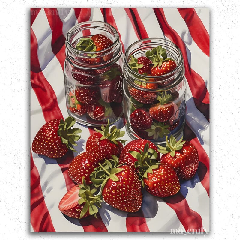 Strawberries in Jar