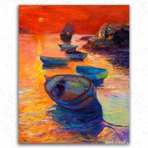 Boats and Sunset