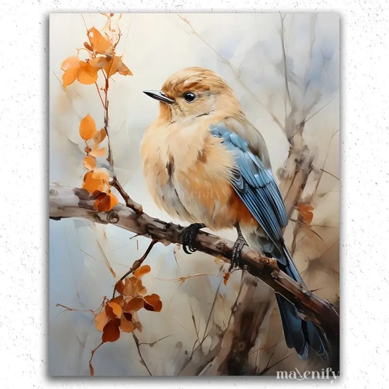 Sparrow in Autumn