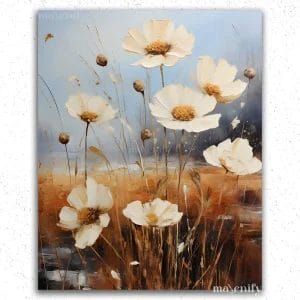 White Flowers in Autumn