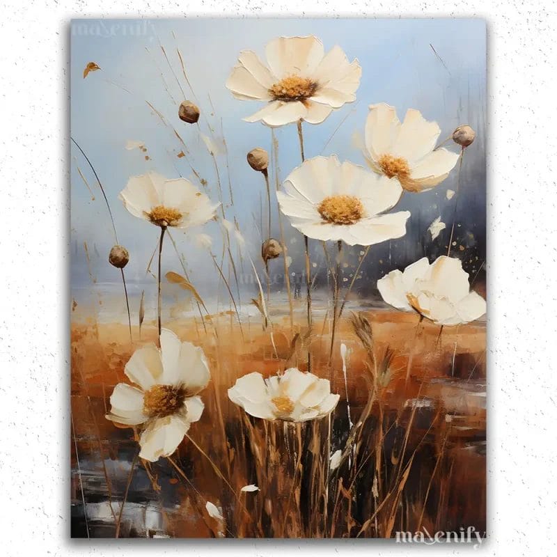 White Flowers in Autumn