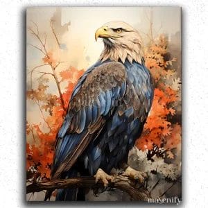 Vibrant Eagle in Alaska