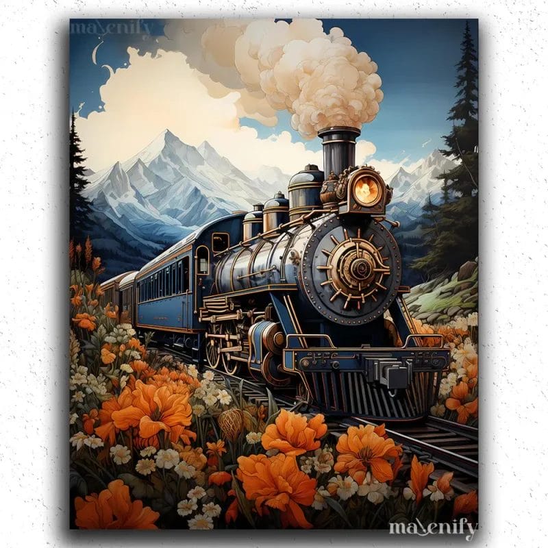 Vintage Train in Alaska