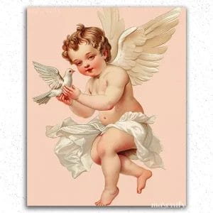 Angel with Pigeon