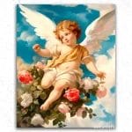 Angel and Flowers