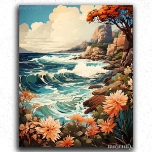 Australian Beach and Flowers