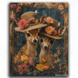 Baby Deer With Hat