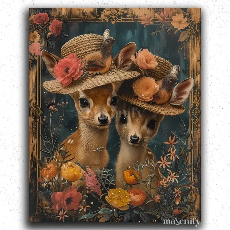 Baby Deer With Hat
