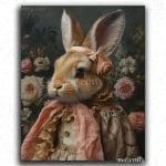 Rabbit and Flowers