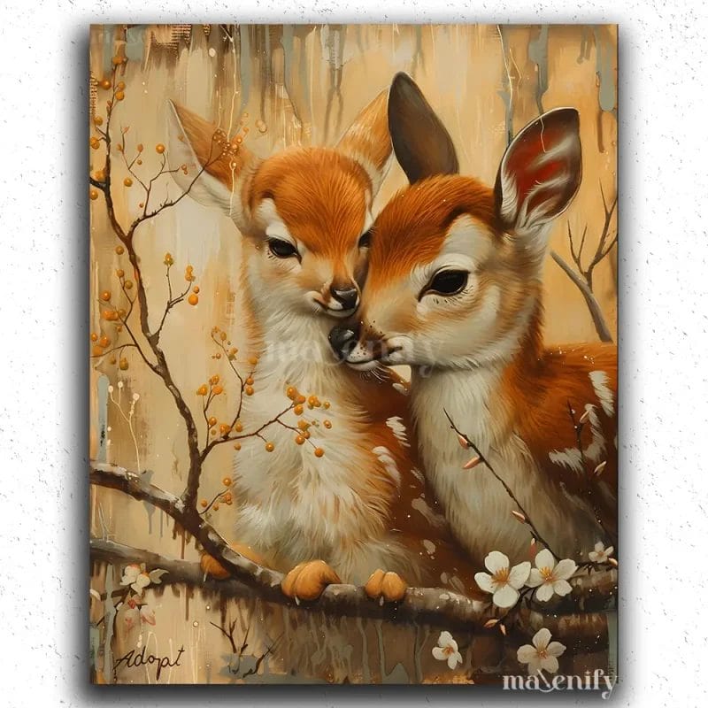 Two Deer in Easter