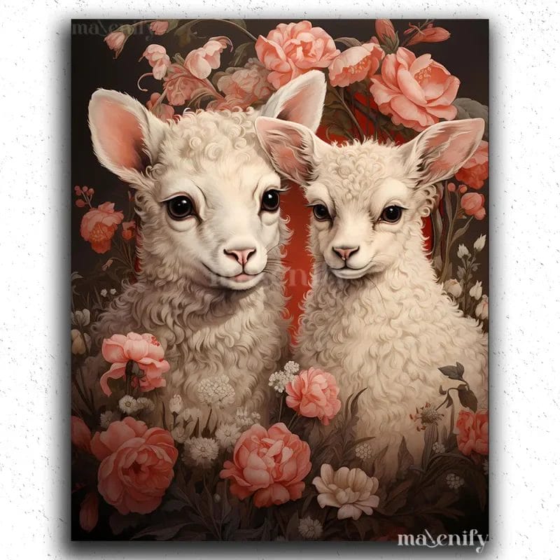 Two Cute Llamas