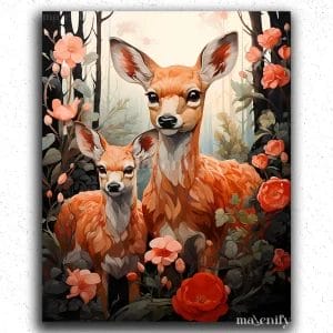 Baby Dears in Flowers