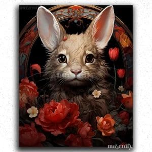 Flowers and Rabbit
