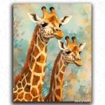 Colorful Baby Giraffes