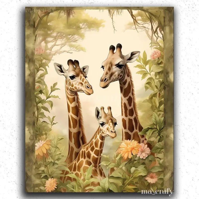 Baby Giraffes 30377 - Paint by Numbers