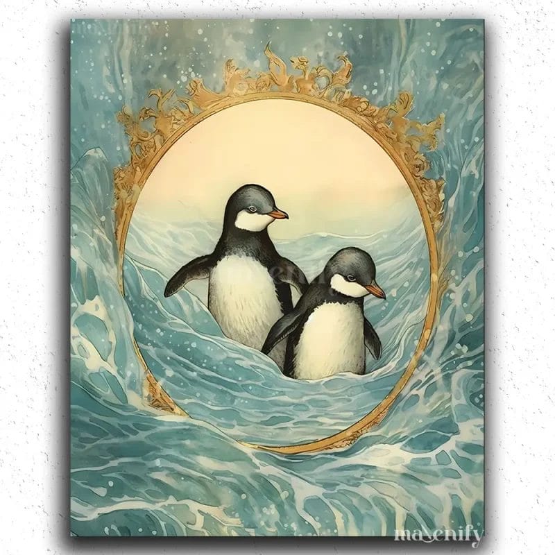 Two Baby Penguins