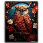 Brick Red Owl