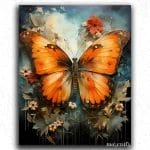 Burnt Orange Butterfly