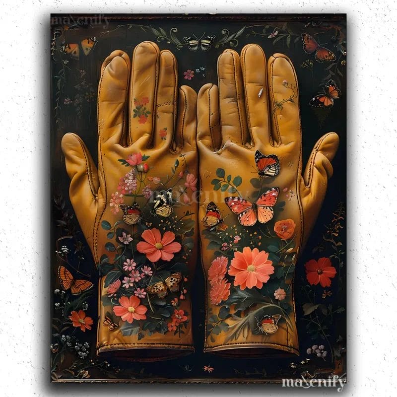 Butterflies on Gloves