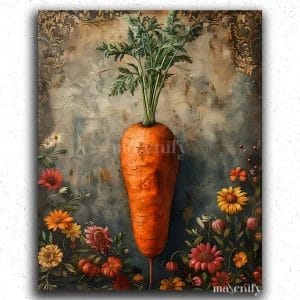 Carrot and Flowers