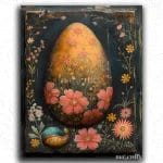 Chalkboard Easter Egg