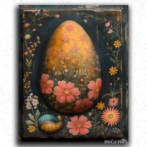 Chalkboard Easter Egg