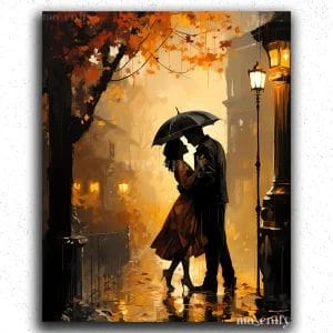 Romantic Couple in City