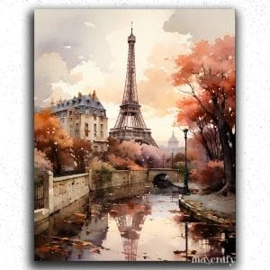 Eiffel Tower in Autumn