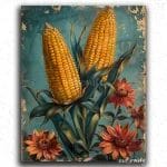 Corn And Flowers