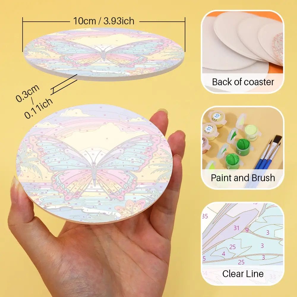 Cute Animals and Birds Coasters DIY paint By Numbers 8 1 1 - Paint by Numbers