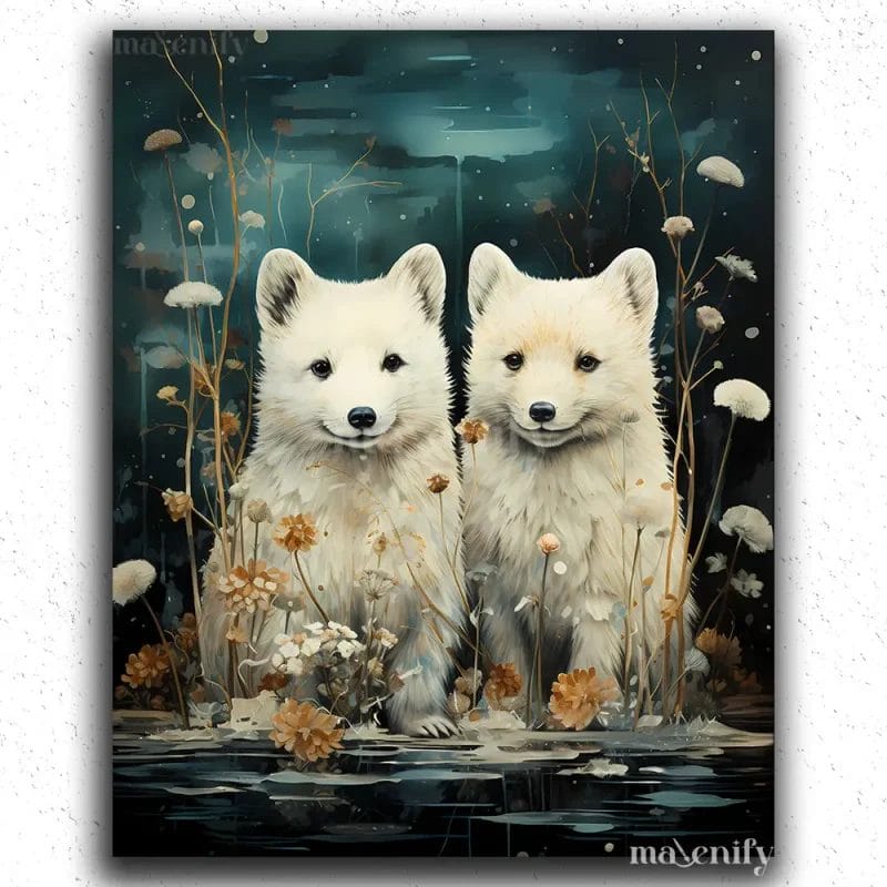 Cute Arctic Wolves
