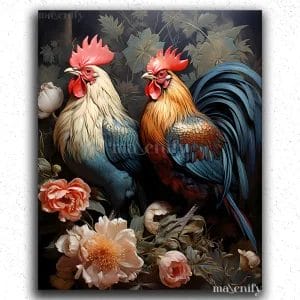 Beautiful Hen and Cock