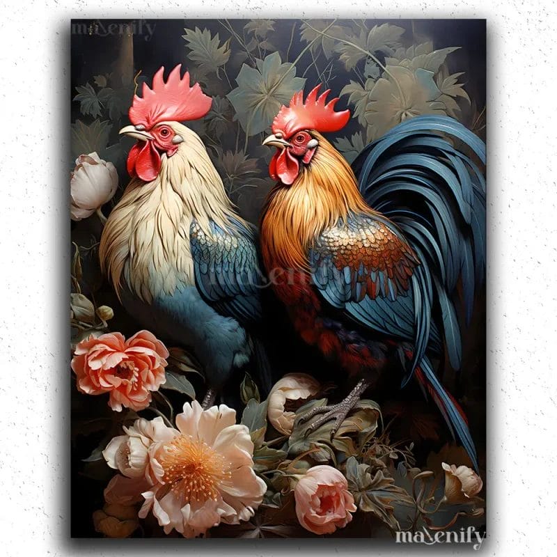 Beautiful Hen and Cock